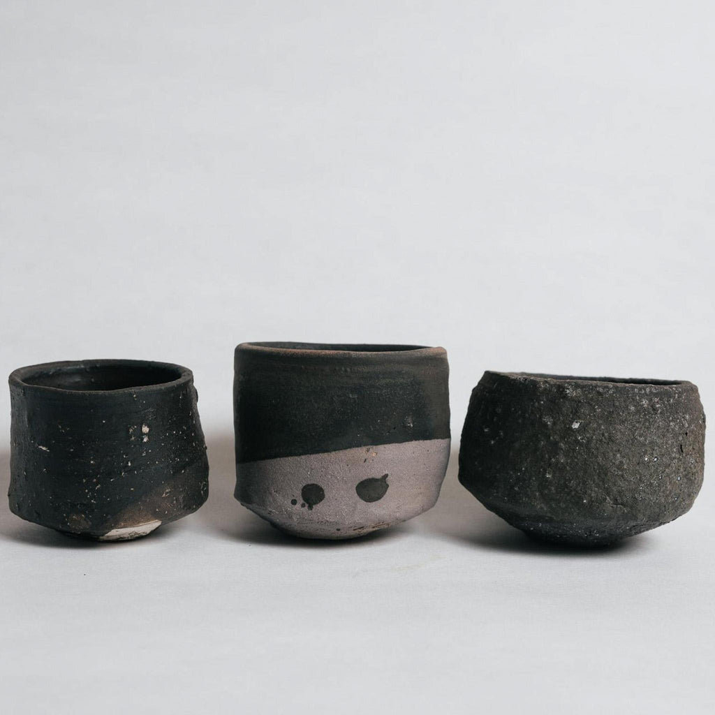 Yoshiyuki Shimizu Okinawa Black Clay Chawan