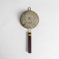 Kanaami Tsuji Tea Strainer - Brass with Rosewood Handle (Rosewood Brass)