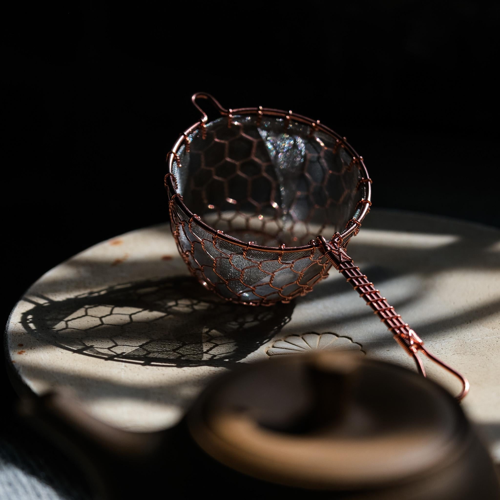 Kanaami Tsuji Tea Strainer (Large, Copper)