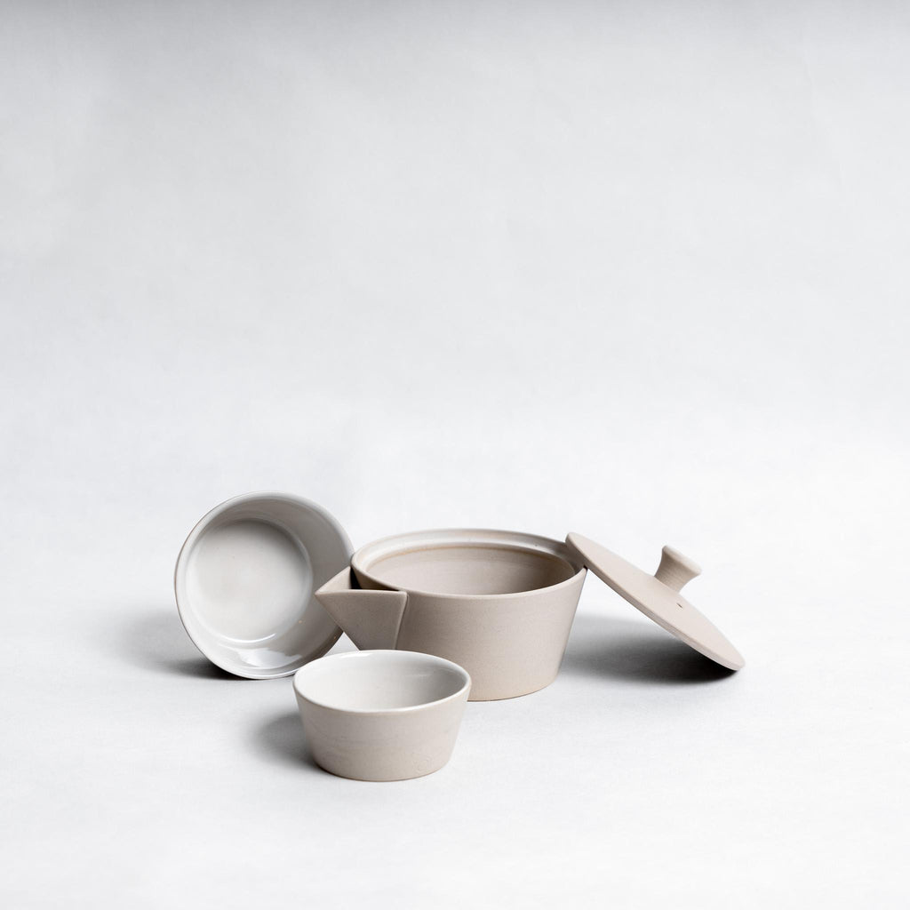 Nankei Nesting Kyusu & Cup Set - White