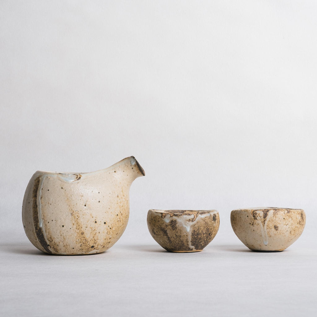 White Katakuchi and Cups - Naoko Murakami