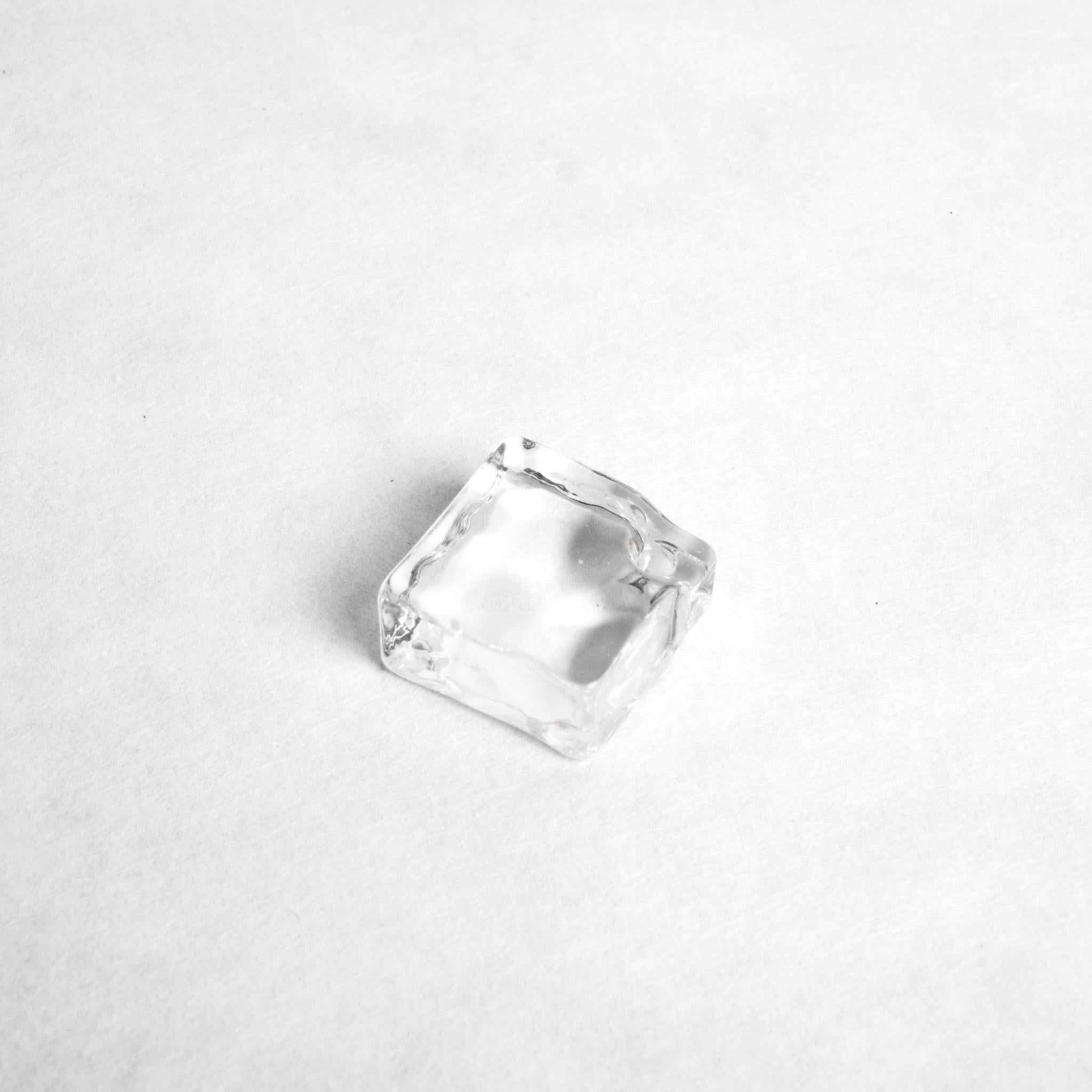 Square Glass Incense Holder - Clear