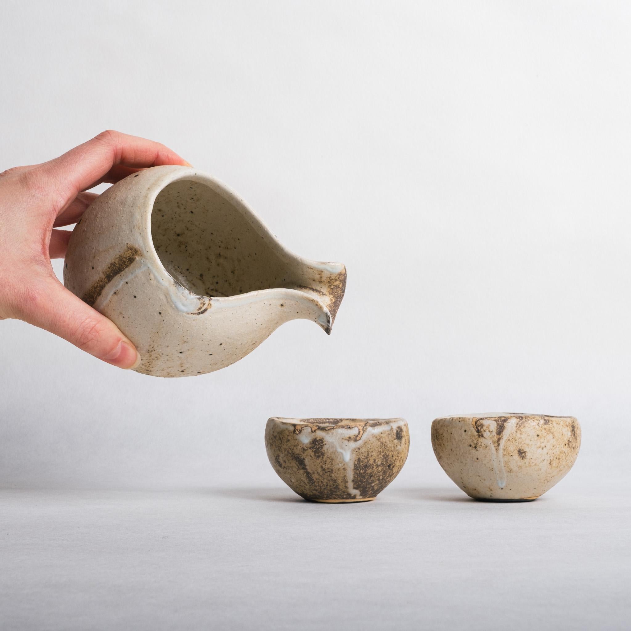 White Katakuchi and Cups - Naoko Murakami