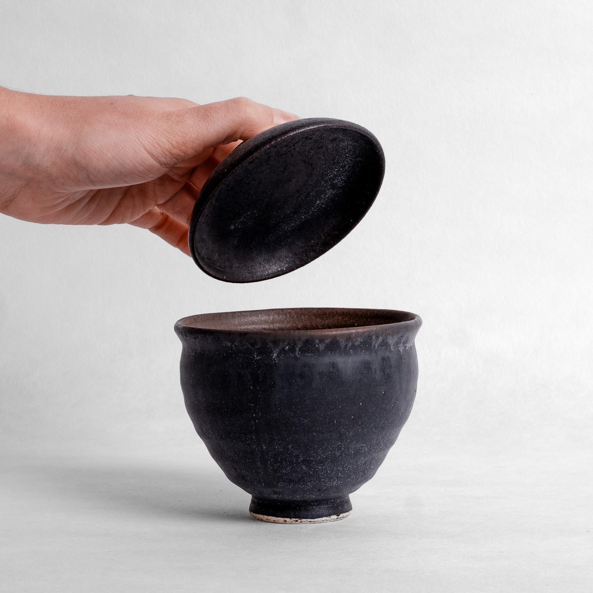 Black Lidded Cup  - Naoko Murakami