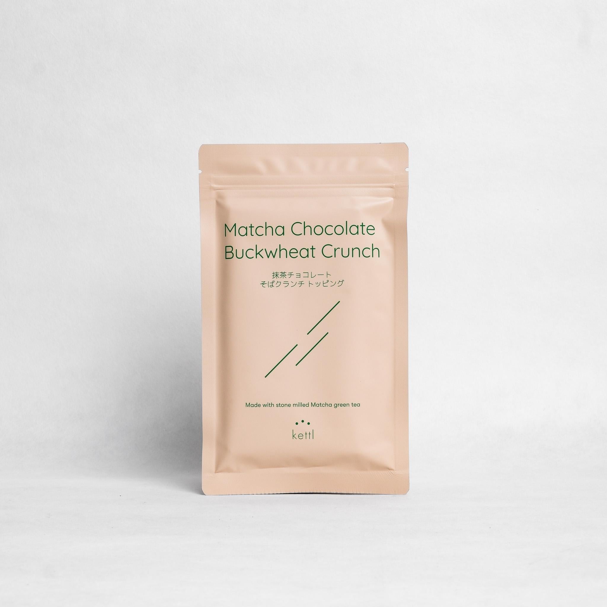 Matcha Chocolate with Roasted Soba Crunch